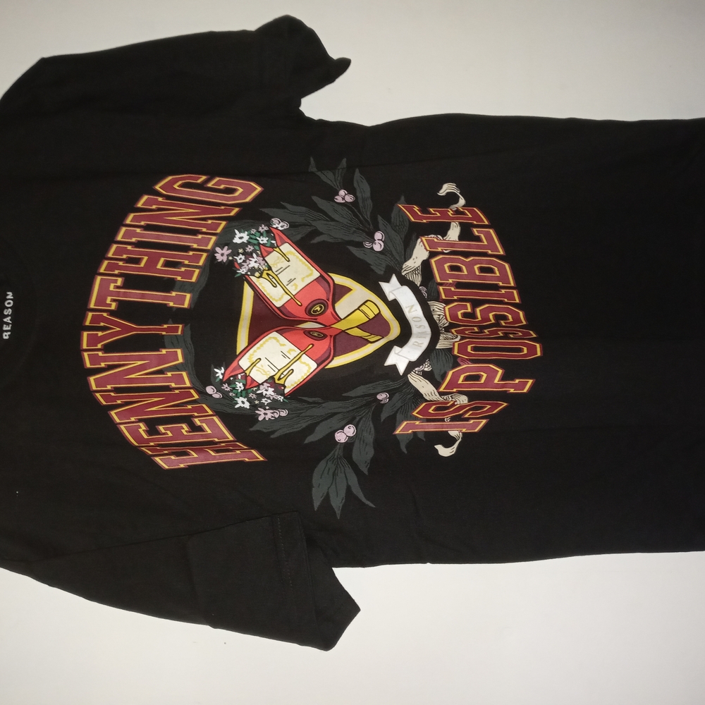 Black Graphic T-Shirt by Reason